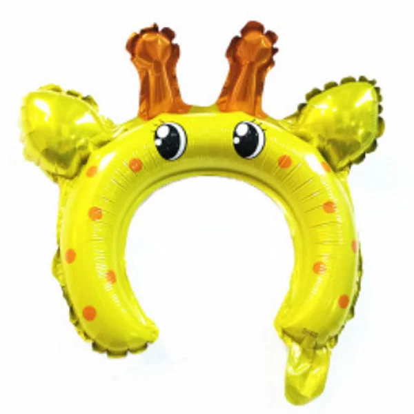 Giraffe Big Ears 25 шт./лот, головная повязка, воздушные шары из алюминиевой фольги, подарки на день рождения, рождество/детские дни, подарок для детей, обруч, классические игрушки - Цвет: Giraffe Big Ears