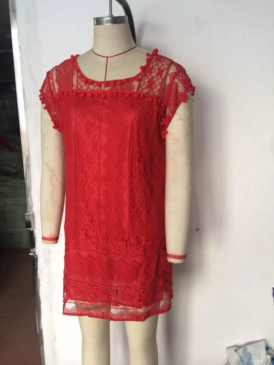 Летнее кружевное пляжное платье сарафан женское мини-платье с высокой талией