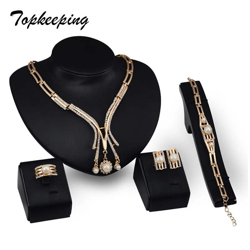 4 шт. Женский комплект украшений с австрийским кристаллом|jewelry sets for women|designer jewelry