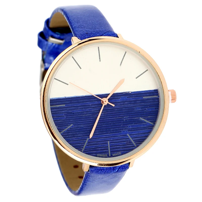 Женские часы из искусственной кожи Gnova Platinum повседневные с двойным цветным