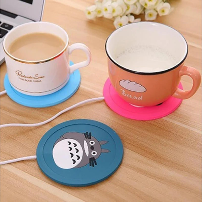 Мультяшный USB теплый коврик для чашек электрическая изоляция подставка кофе чая