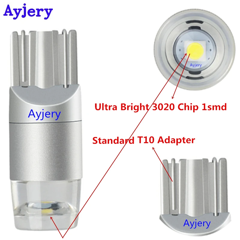 Супер яркий! 10 50 шт. 12 В T10 3030 1 SMD 194 168 W5W широкий светильник 200 люмен клиновидная