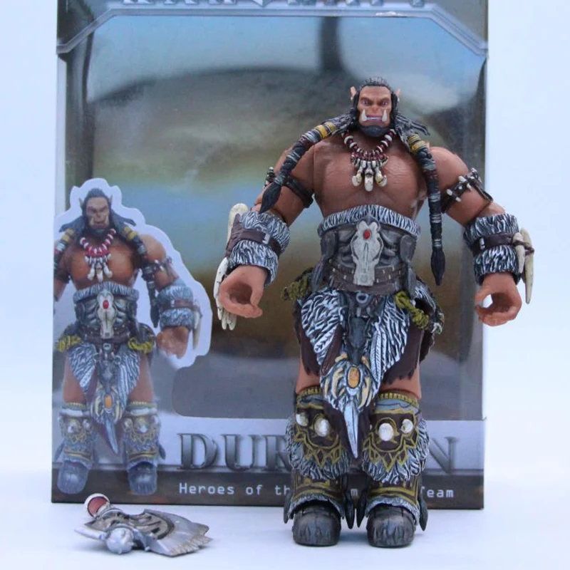 Горячая игра WOW персонаж Durotan Frostwolf Orchi воин солдат передвижная ПВХ фигурка