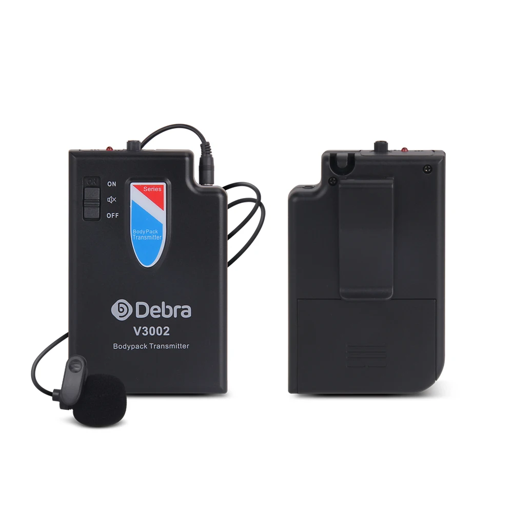 Беспроводной микрофон Debra Audio V3002 VHF с ручным и петличным микрофоном гарнитурой