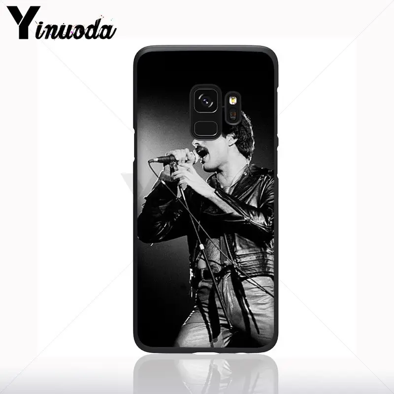 Yinuoda Фредди Меркурий черный ТПУ Мягкий силиконовый чехол для телефона Samsung Galaxy s9 s8