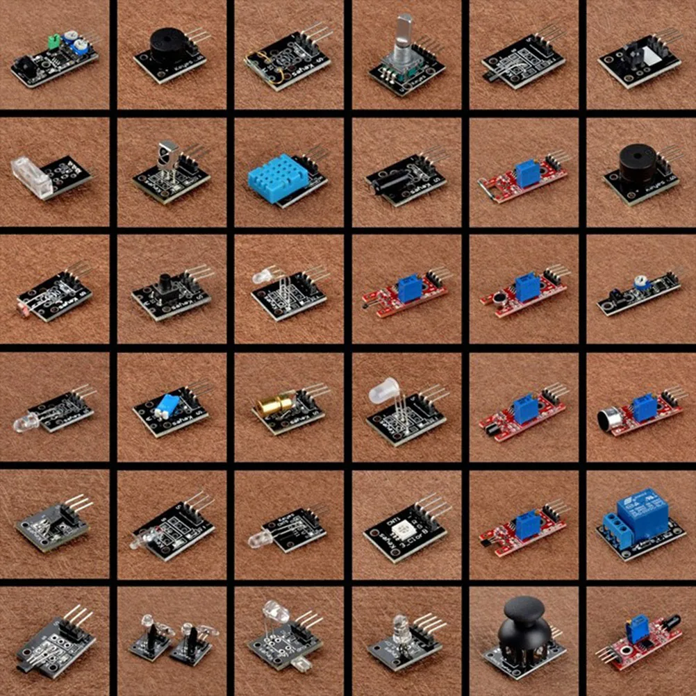 37 в 1 коробка Сенсор модуль для Arduino начинающих небольшая звуковая сигнализация KY