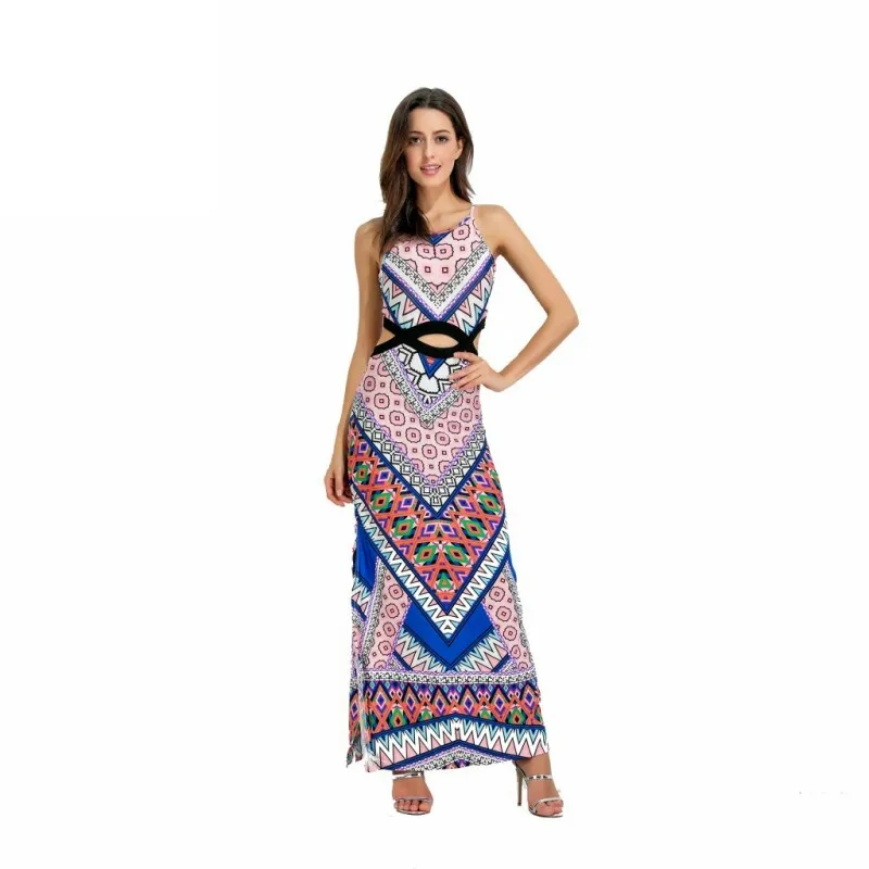 Ilishop цветочным принтом Длинное платье 2017 женская обувь макси платья vestidos