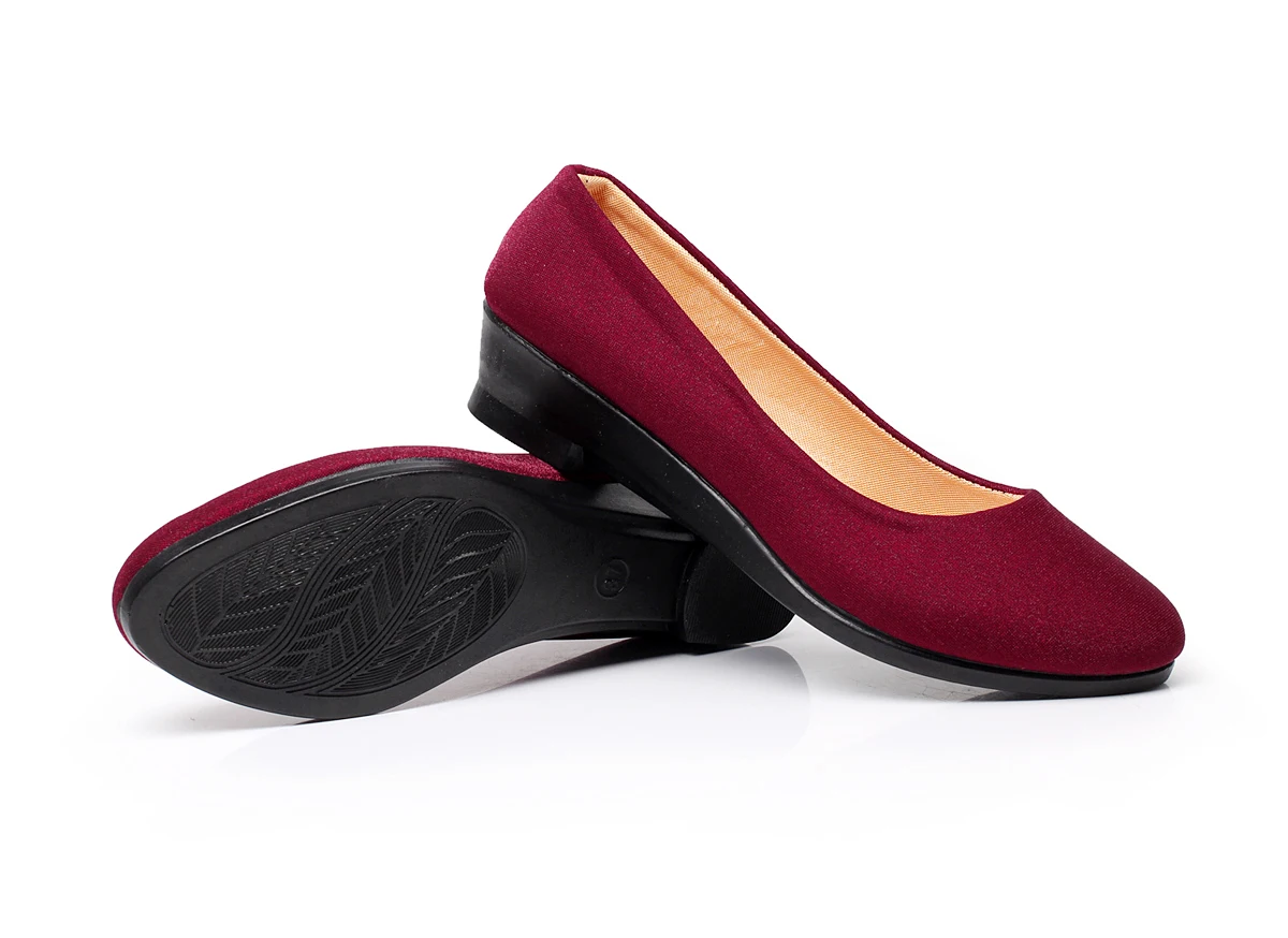 Женщины балетки женские Балетные Туфли Клинья Обувь для Работы Ткань Сладкий