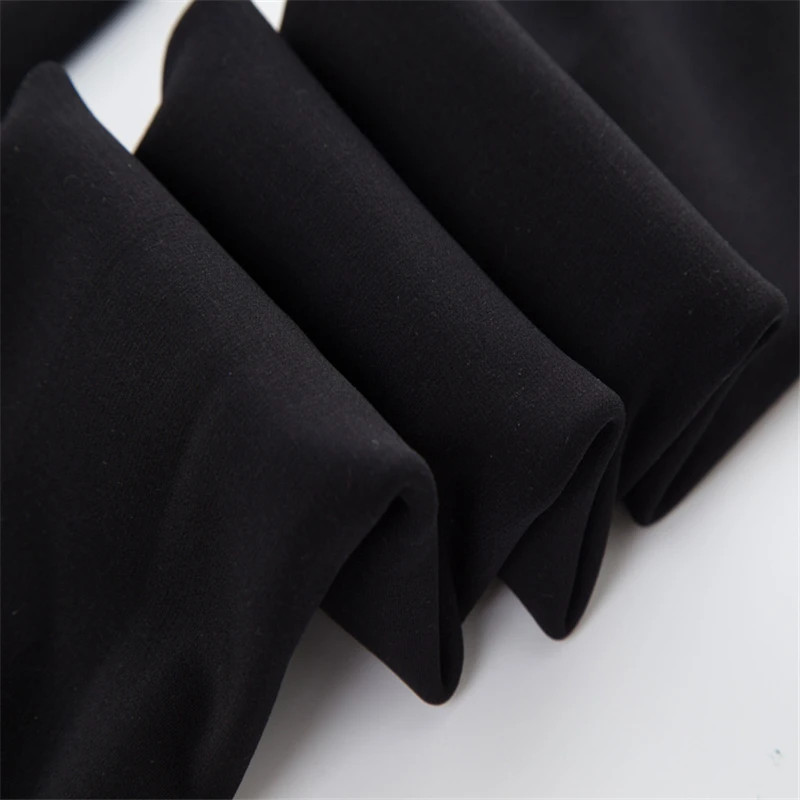 Женские теплые леггинсы CHRLEISURE зимние эластичные с высокой талией однотонные