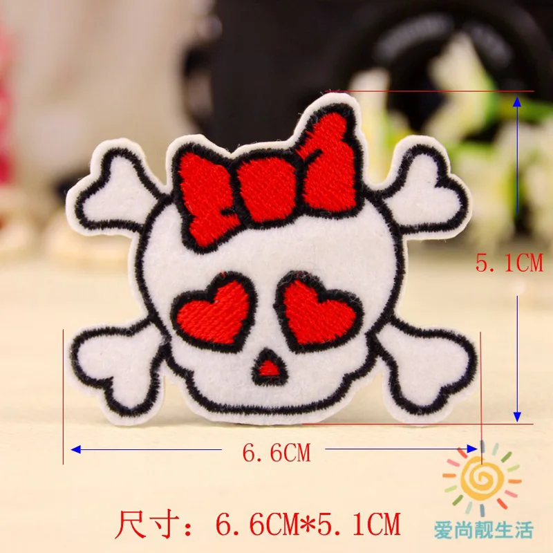 Термоклейкая нашивка с рисунком черепа для девочек и мальчиков | Дом сад