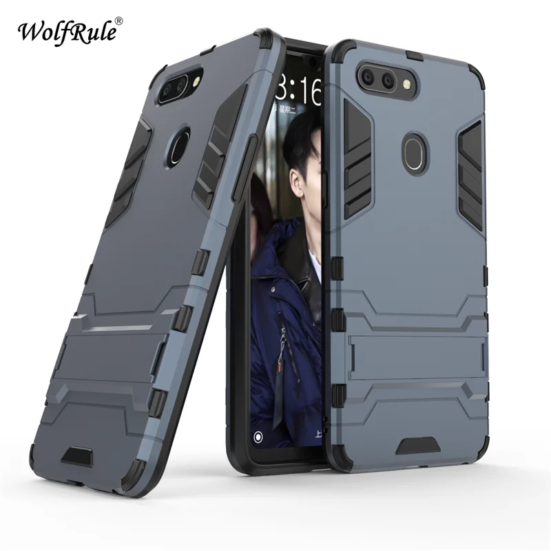 wolfrule oppo r15 cases oppo r15 case cover soft silicone plastic kickstand back case for oppo r15 coque funda 6 28 free global shipping