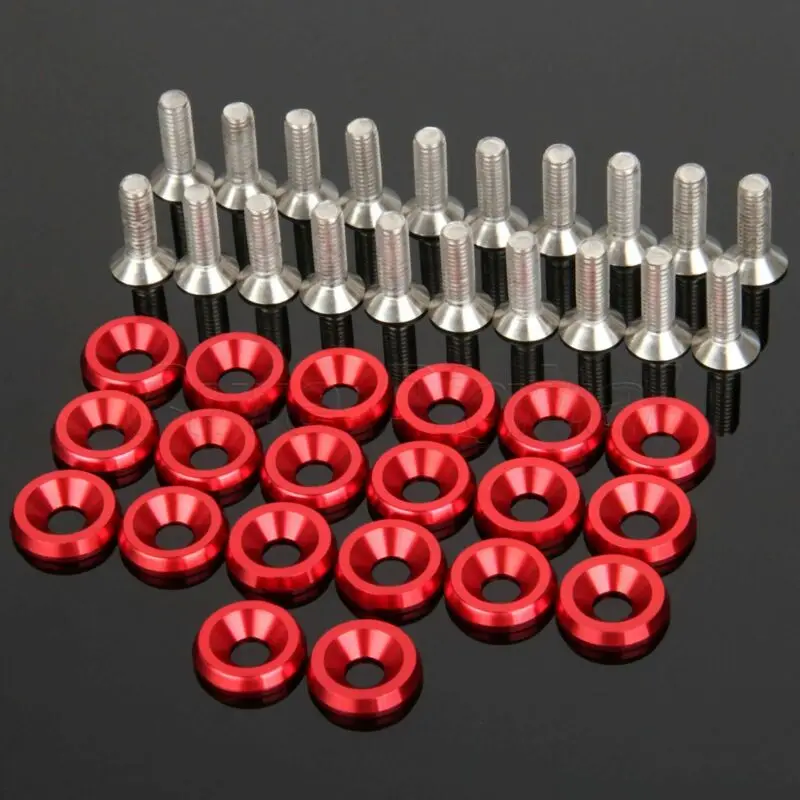 20 шт. красный молоток для правки крыльев Шайба Болт двигателя Bay винт комплект ЧПУ