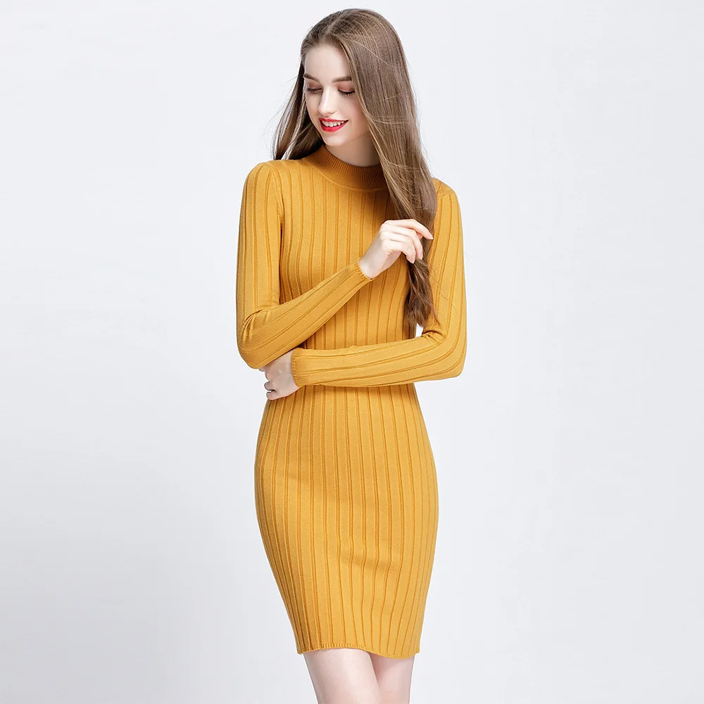 

Zanzea Promotion Plus Size Dress 2019 New Pattern Suit-dress Sweater Long Fund Round Neck Sleeve Resist Bar Korean Solid Color