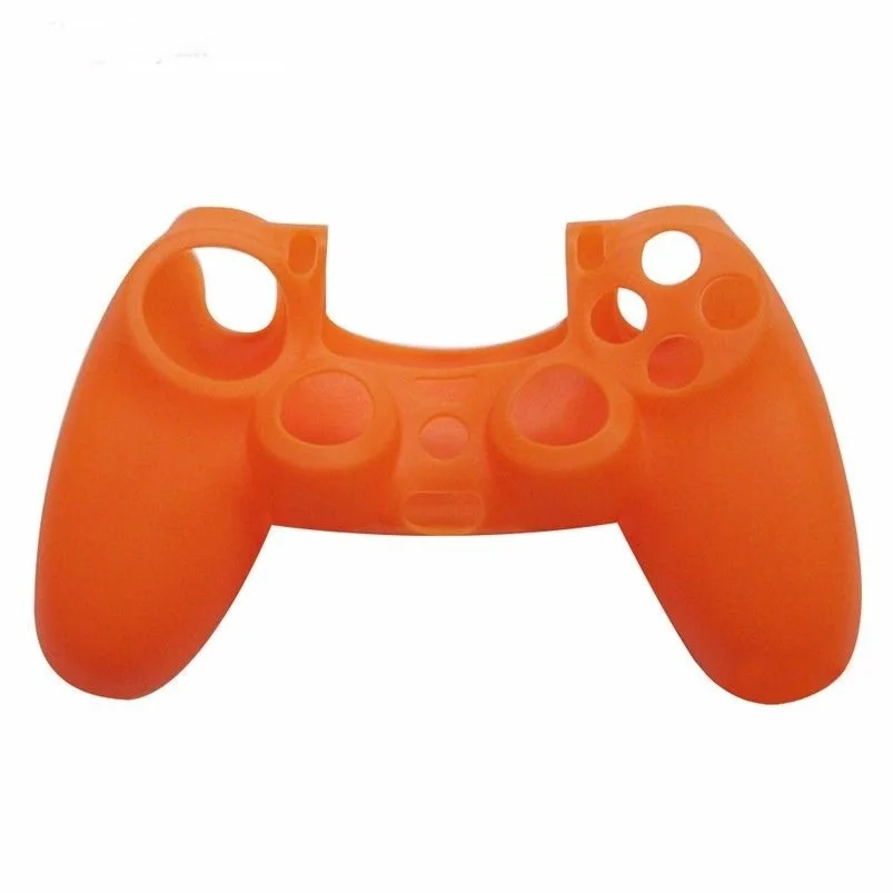 Orange Цветной силиконовый защитный чехол для SONY Playstation 4 PS4 - Цвет: Orange