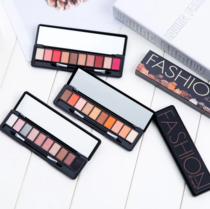 LAMEILA бренд Make Up 10 теплых цветов матовые тени для век Палетка теней оттенков в