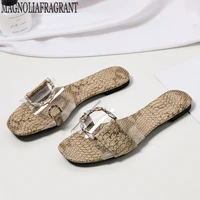 luxury brand new crystal slippers cut out summer beach sandals fashion women slides outdoor slippers indoor slip ons flip flops