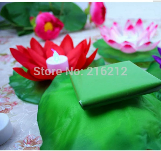 Диаметр 19 см Светодиодная лампа лотоса красочно изменен плавающий бассейн воды