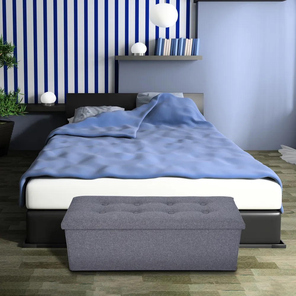 76x38x5 см сиденье сильная грузоподъемность Pouffe ящик для хранения кубической формы белье для дома и офиса Многофункциональный складной стул