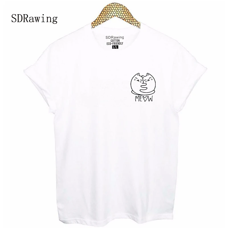 

Hugs Cat Animal Shirt Womans t Shirt Oneck Option Pet Gift Cat Lady Cat Bed Sleeping Toy Kitten Kitty Meow Love tees