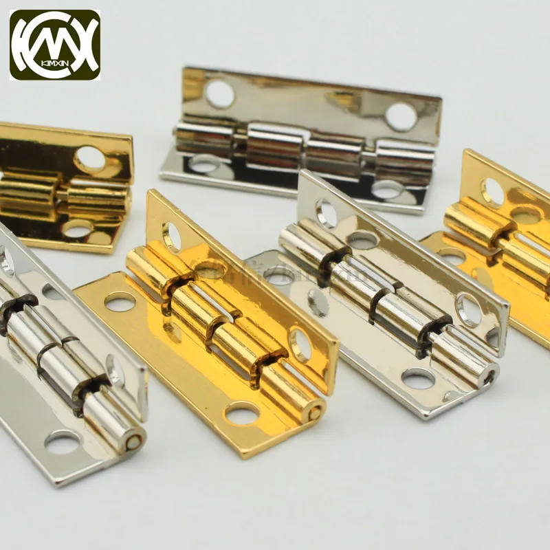 10*30 мм, 10 шт., фурнитура KIMXIN, 4 отверстия, железная маленькая коробка, петли для ювелирных изделий, фурнитура, маленькие металлические петли для деревянных коробок, w-068