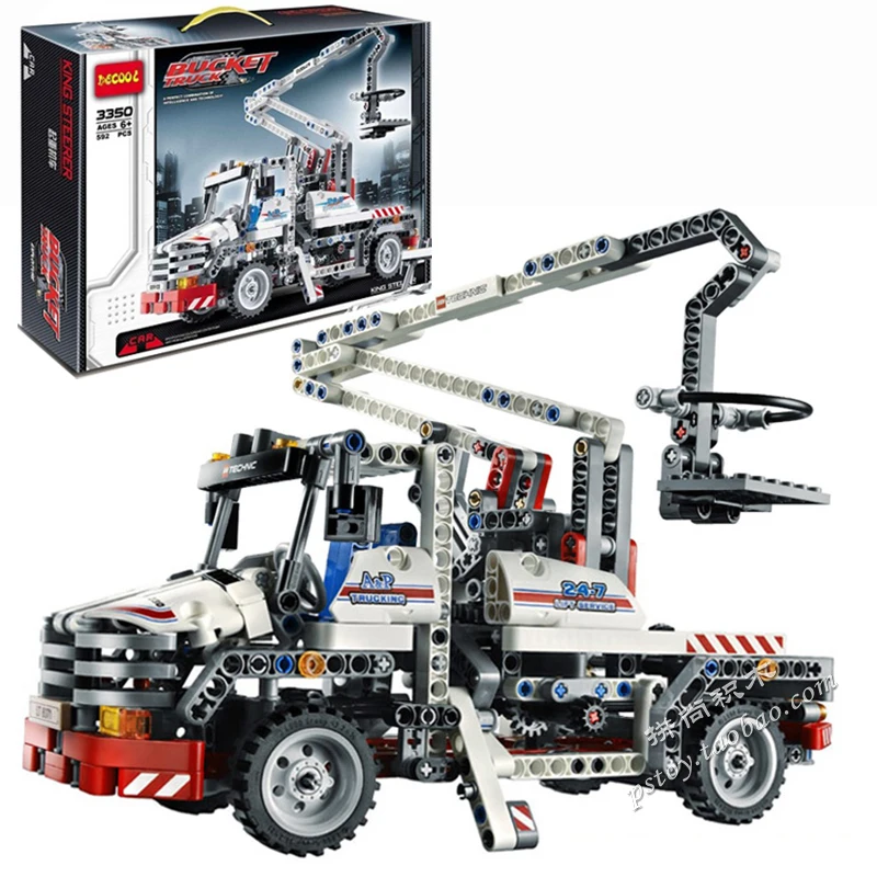 decool Model building kits compatible with lego city rucket truck 3D blocks Educational model toys hobbies for children | Игрушки и