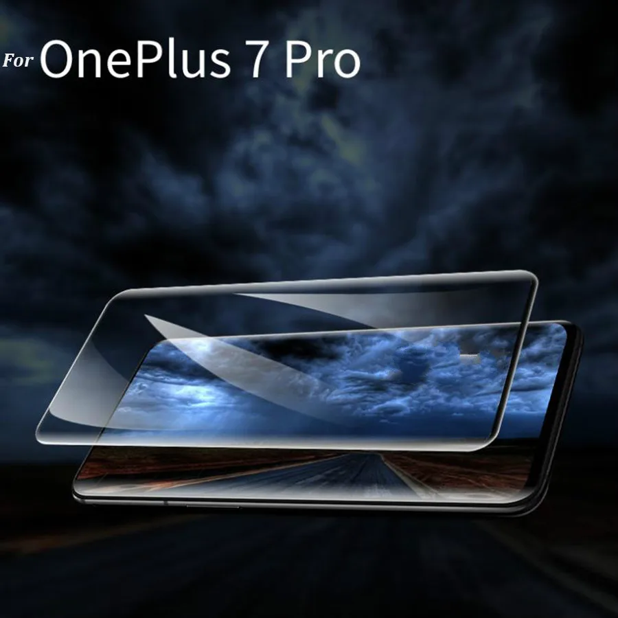 5D полное Cuverd УФ жидкое закаленное стекло для OnePlus 7 Pro Чехол Satety протектор экрана для One Plus 7 Pro 7pro Передняя стеклянная пленка