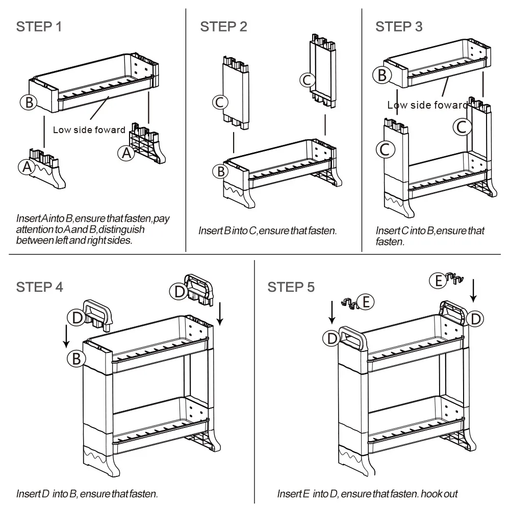 Кухонные принадлежности BYN цвета слоновой кости 2-ярусная Нетоксичная стойка для