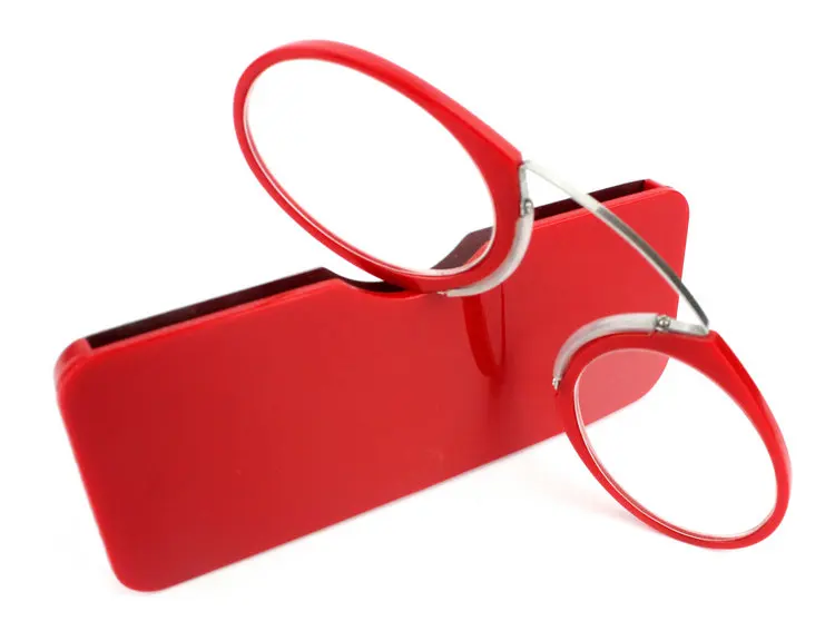 Pince-nez, полная оправа, очки для чтения TR90, портативные очки для дальнозоркости для мужчин и женщин+ 1,0+ 1,5+ 2,0+ 2,5+ 3,0+ 3,5 - Цвет оправы: Красный