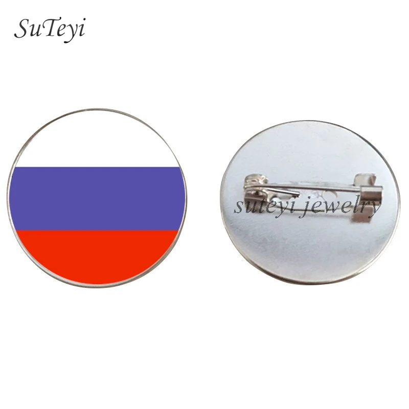 SUTEYI Высококачественная брошь в виде картины флаг Федерации