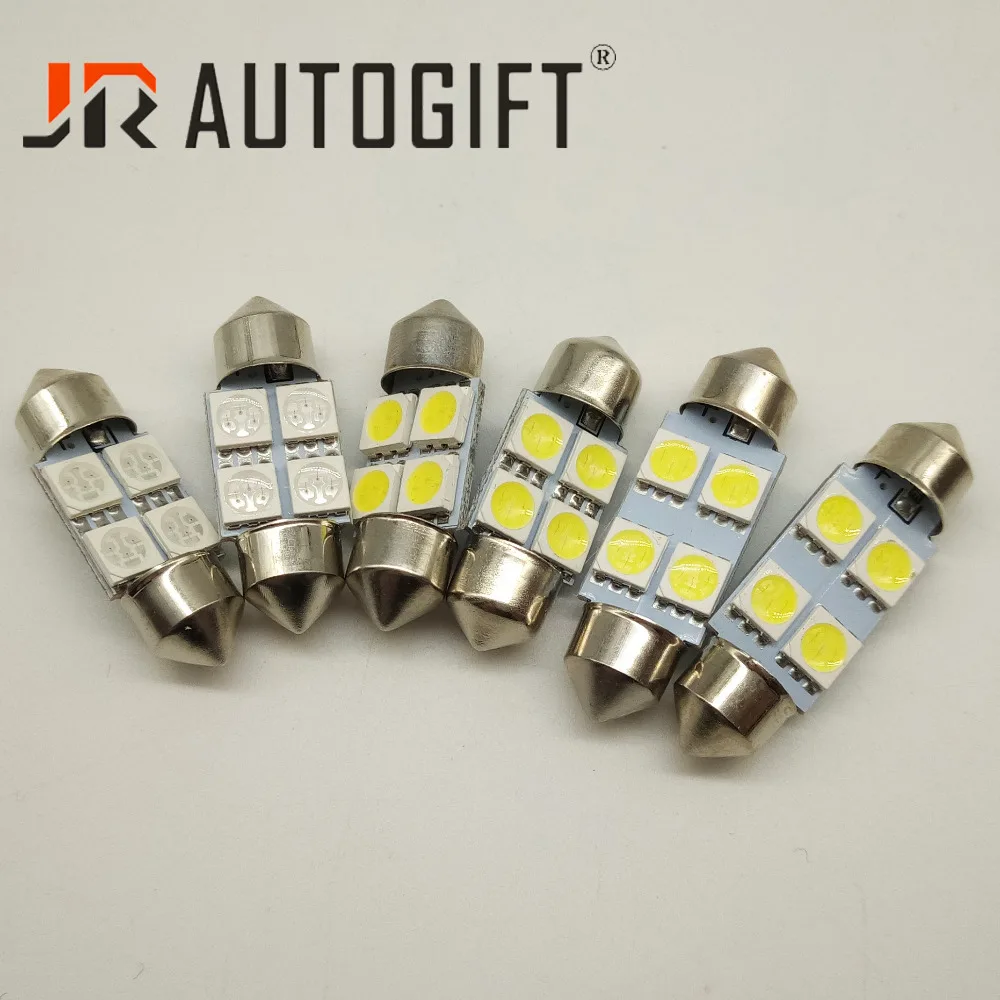 10 шт. гирлянда 5050 4 smd 31/36 мм Автомобильная светодиодный ная лампа 24 в 12 В
