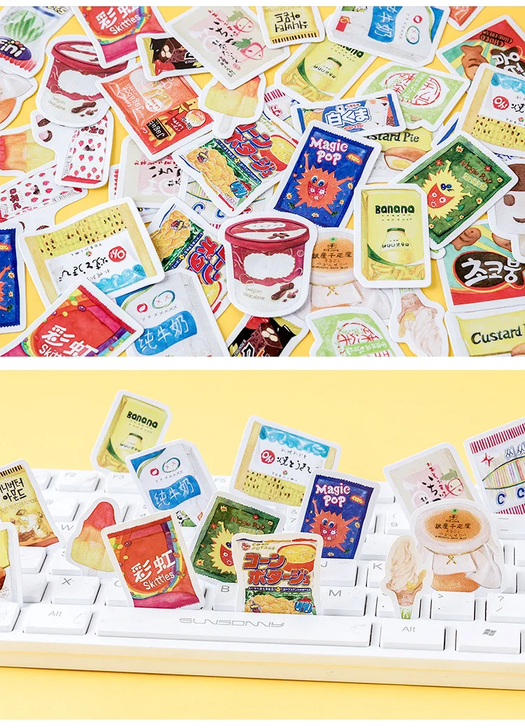 46 pcs/pack Kawaii Stationery Stickers Good food Series Diary Decorative Mobile Stickers Scrapbooking DIY Craft Stickers