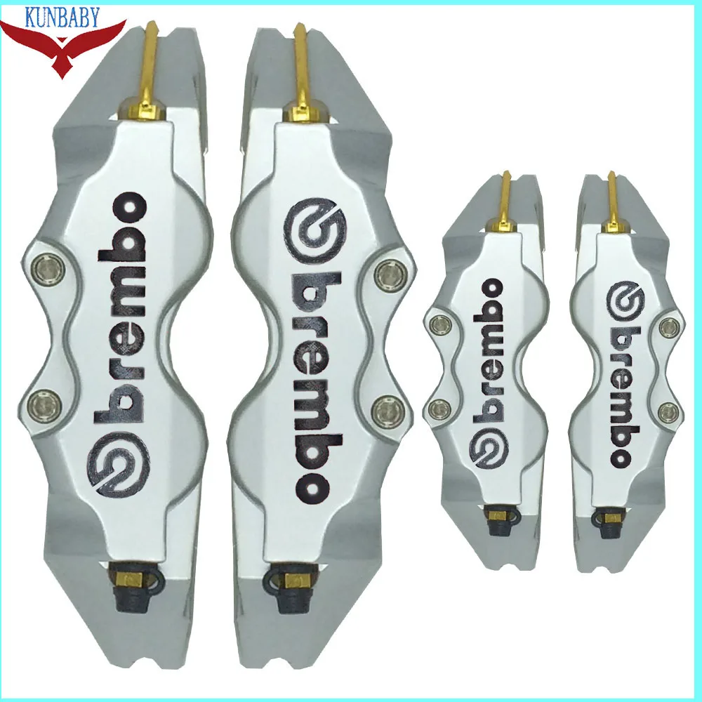 Kunbaby ABS пластик с хромированным Карбоновым Brembo логотип дисковый тормозной суппорт Чехлы Размер L/M/S модель 3 Автомобиль Стайлинг Новая мода