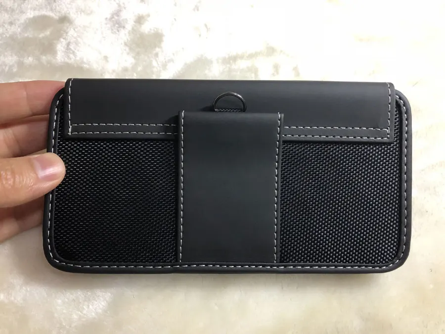 Кожаный чехол CHEZVOUS с зажимом для ремня для iPhone X 7 8 6 plus XR xs max, универсальный чехол для телефона 4,7-6,9 дюймов, поясная сумка из ткани Оксфорд