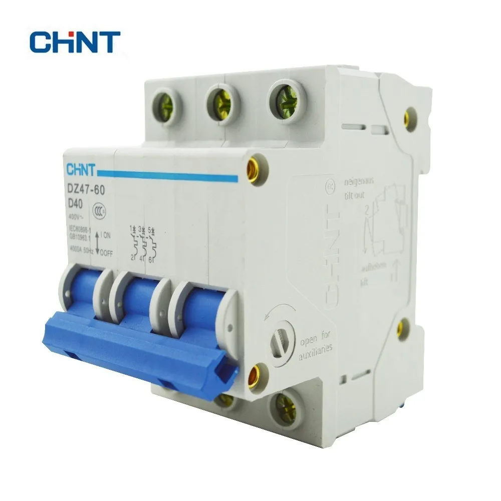 Китайский воздушный выключатель 40A миниатюрный автоматический DZ47 60 3P D40|circuit