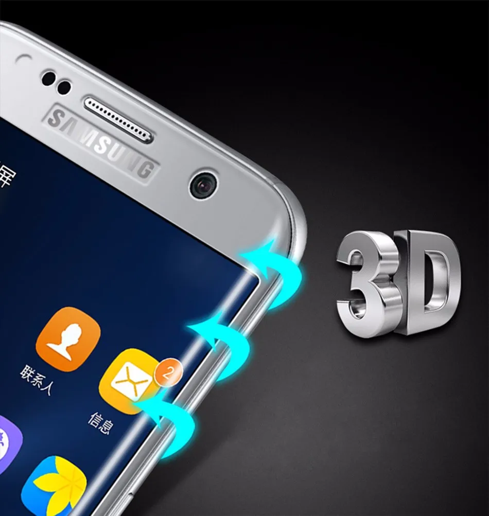 Изогнутое закаленное стекло JRGK для Samsung S8 Plus S7 edge Note 8 10 шт.|Защитные стёкла и