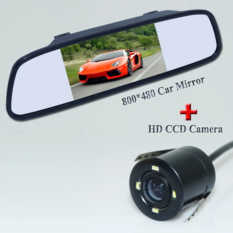 Поставка со склада автомобильная камера заднего вида с led hd жк-линзы + 5 &quothd