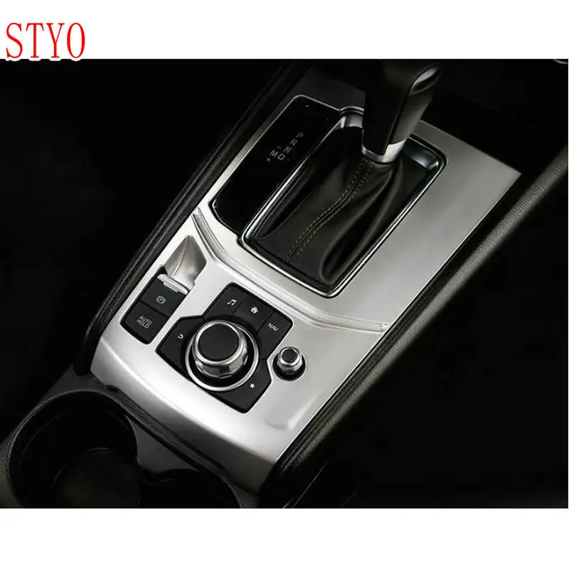 

STYO Car ABS Inner Gear Shift Box electronic Handbrake Panel Cover Trim for Left Hand Drive Mazdas CX-5 CX5 2017 2018