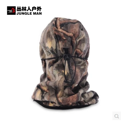 Cabelas Leaves Bionic Camouflage fleece thermal winter hat hunting fishing mask free shipping | Аксессуары для одежды