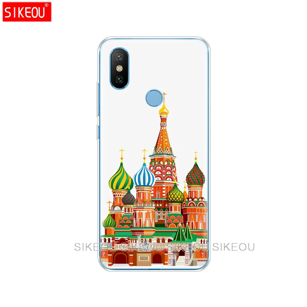 Силиконовый чехол накладка для Xiaomi Mi 8 8SE A1 A2 5 5S 5X 6 Mi5 MI6 NOTE 3 MAX Mix 2 2S русской Москвы и