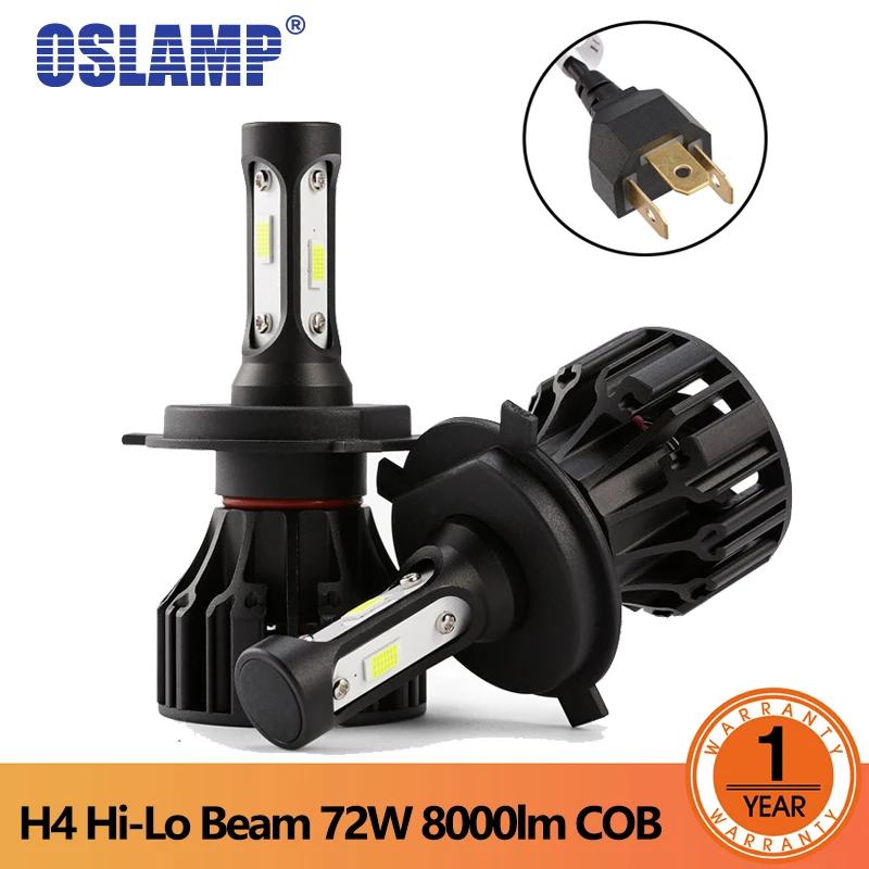 Светодиодный светильник Oslamp T5 серии H4 COB Chips Автомобильный светодиодный головной