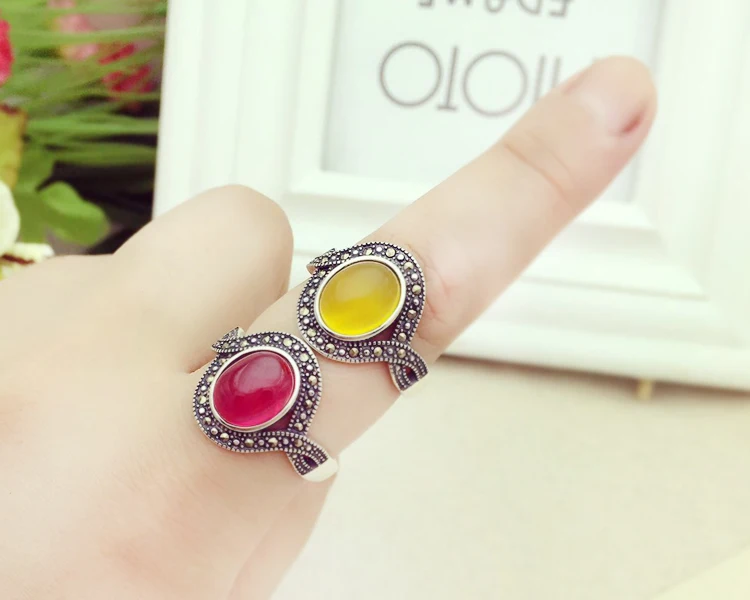 100% Sterling 925 Silver Color DIY Jewelry Adjustable Oavl Ring Blank Inner 8*10MM Setting Gemstone Base Tray Antique Plate | Украшения и