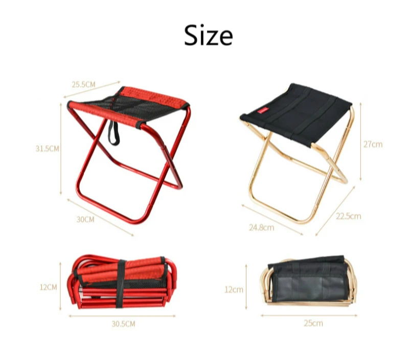 

Folding Portable Seat Light Leisure Outdoor Fishing Stool Simple Style Household Seat Trip Camping Small Chair BBQ Stool Leisure