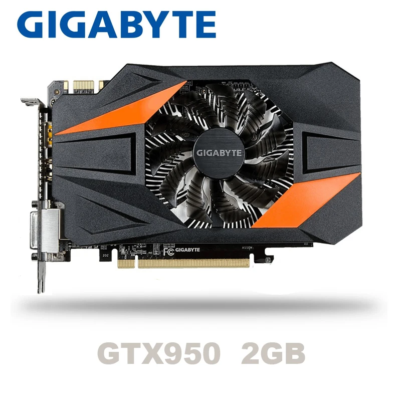 Видеокарты Gigabyte GT950 GTX950 2 гб DDR5 128 бит nVIDIA для настольных пк PCI Express 3 0 компьютерные