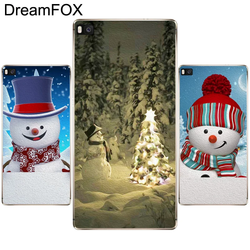 DREAMFOX M306 зимний снеговик Снежный Мягкий ТПУ силиконовый чехол для Huawei P8 P9 P10 P20 P30 Lite