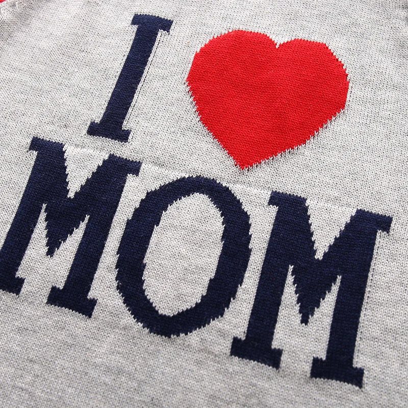 Трикотажная одежда для малышей комбинезон с надписью I Love Mom &amp Dad из 100% хлопка |