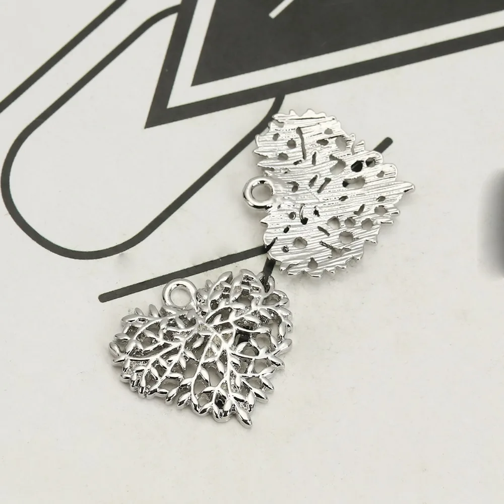 DoreenBeads модные подвески из цинкового сплава кулон в виде сердца золотой