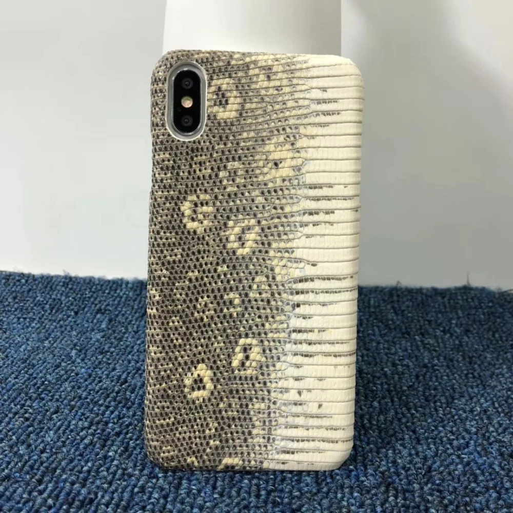 Для iPhone X XS Max XR Роскошный чехол из натуральной кожи ящерицы чехол для телефона для iPhone X