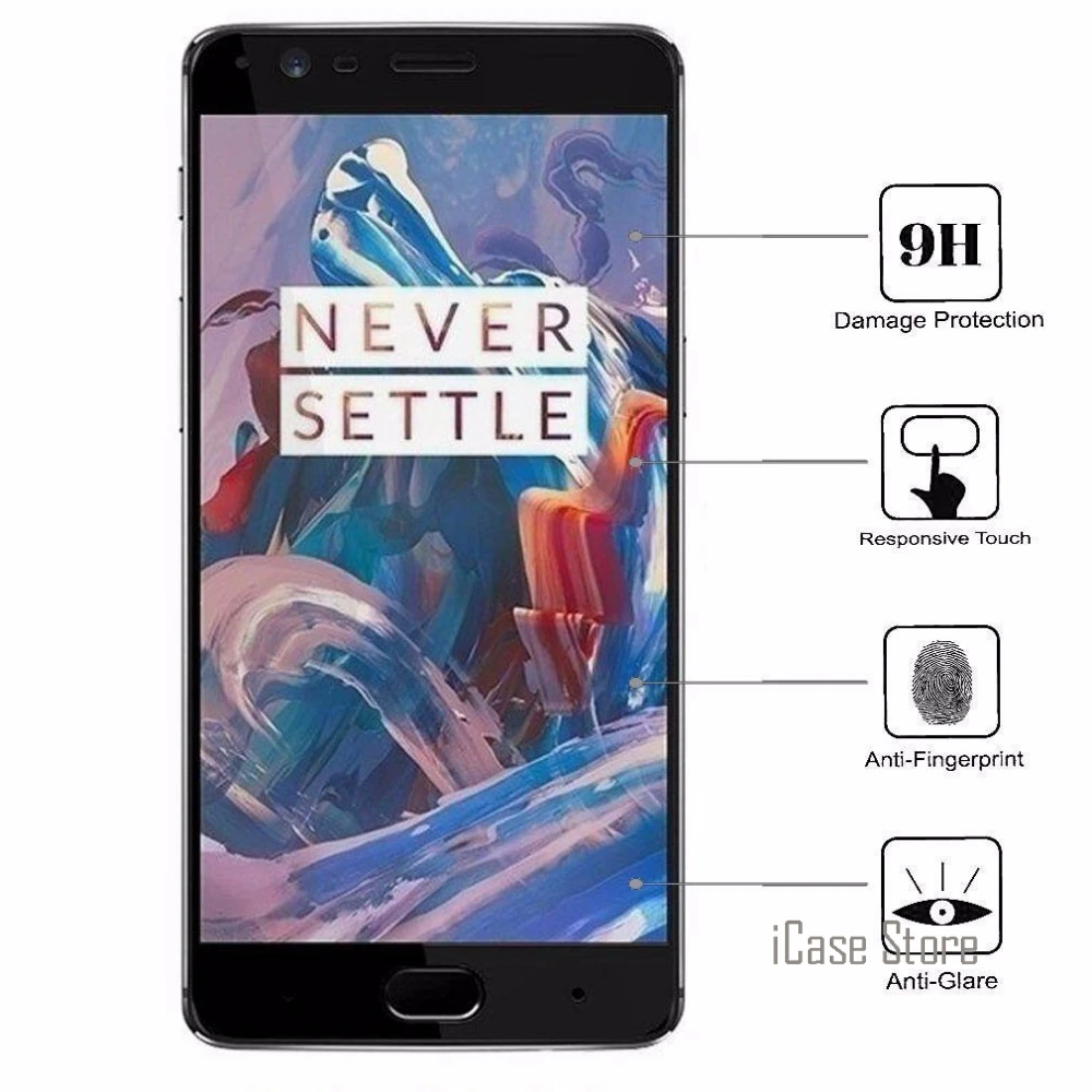 9H полное покрытие из закаленного стекла для Oneplus 5 A5000 3 a3000 3T a3003 a3010 1 + Защитная