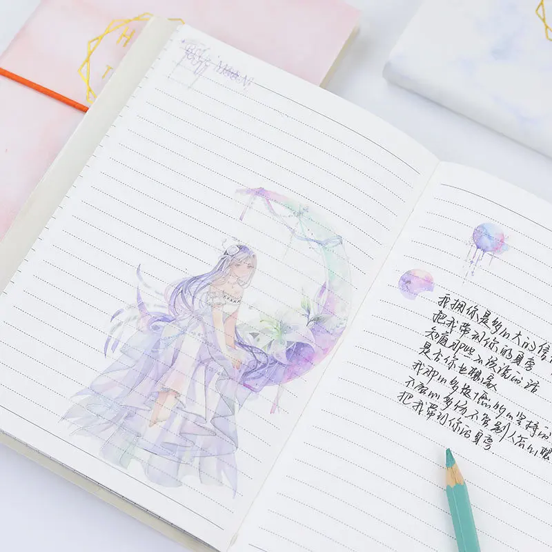 Coloffice креативный небольшой свежий блокнот иллюстрация Канцтовары мраморный