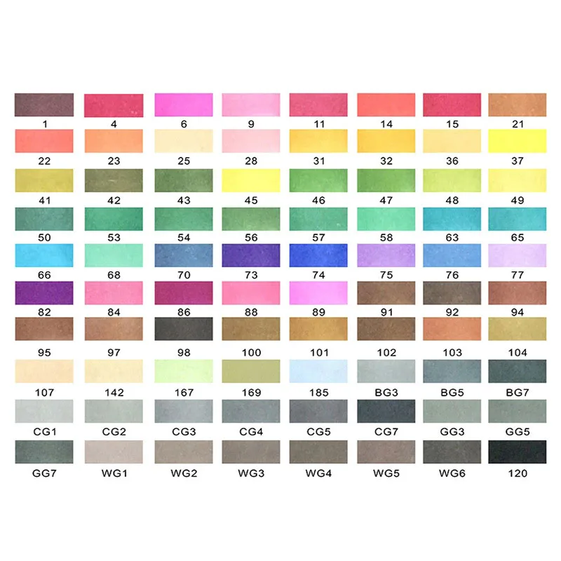 Indoor 80 colors Улучшенный 40/60/80/120/160 Цвета ручка маркер комплект Dual Head эскиз маркеры кисточки ручка для рисования манга анимация дизайн товары для рукоделия - Цвет: Indoor 80 colors